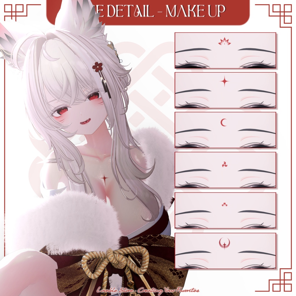 [ ミルティナ : Milltina 対応] Lovable Kitsune Makeup 🦊 缩略图 5