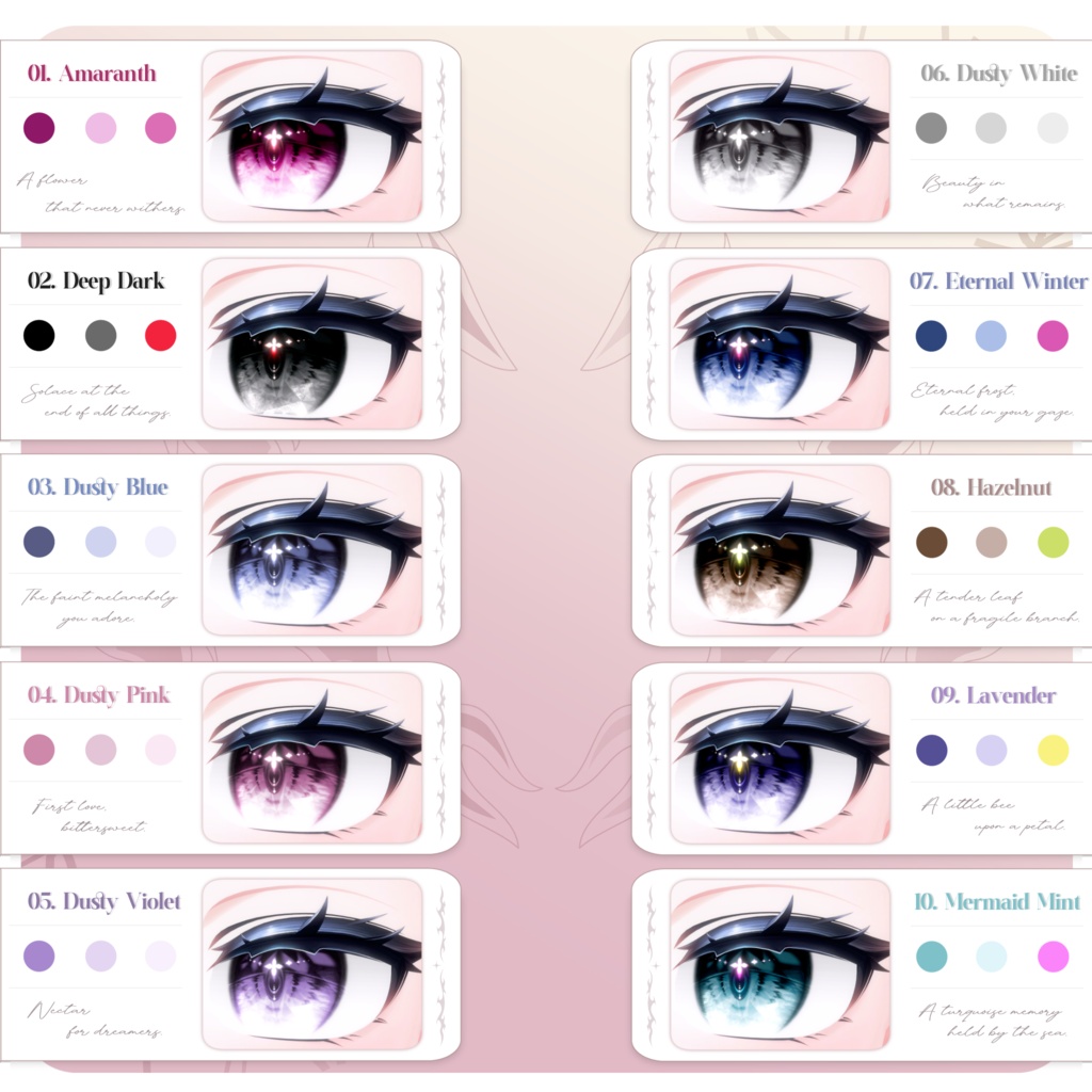 【24アバター対応】 Eye Texture 'Gioiello' 💎