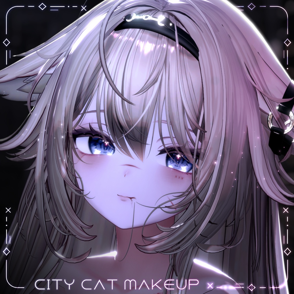 [ Shinano ✦ しなの対応 ] City Cat Makeup + BlendShapes ⋆ ˚｡⋆୨୧˚ 🐈‍⬛