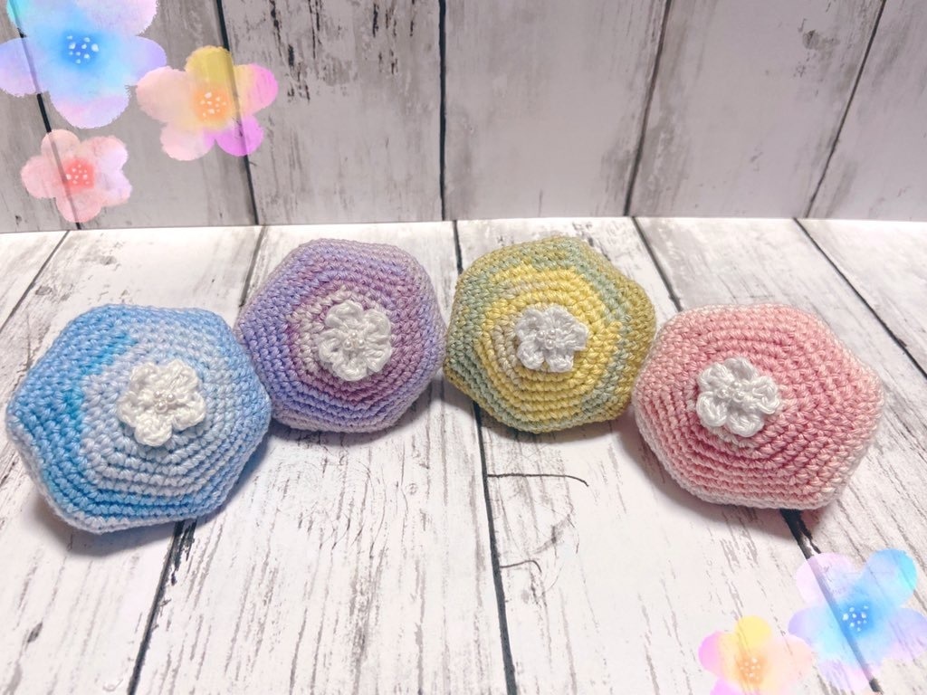 お花のベレー帽(おまんじゅう用)