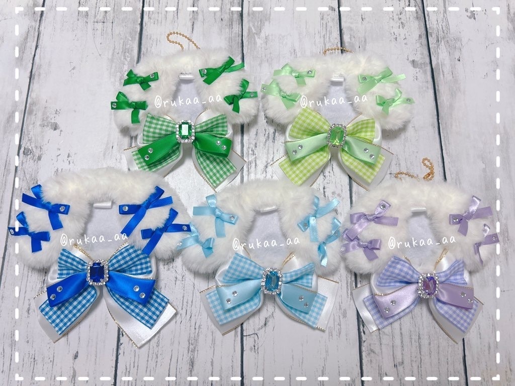 ★うさぎの缶バッジカバー