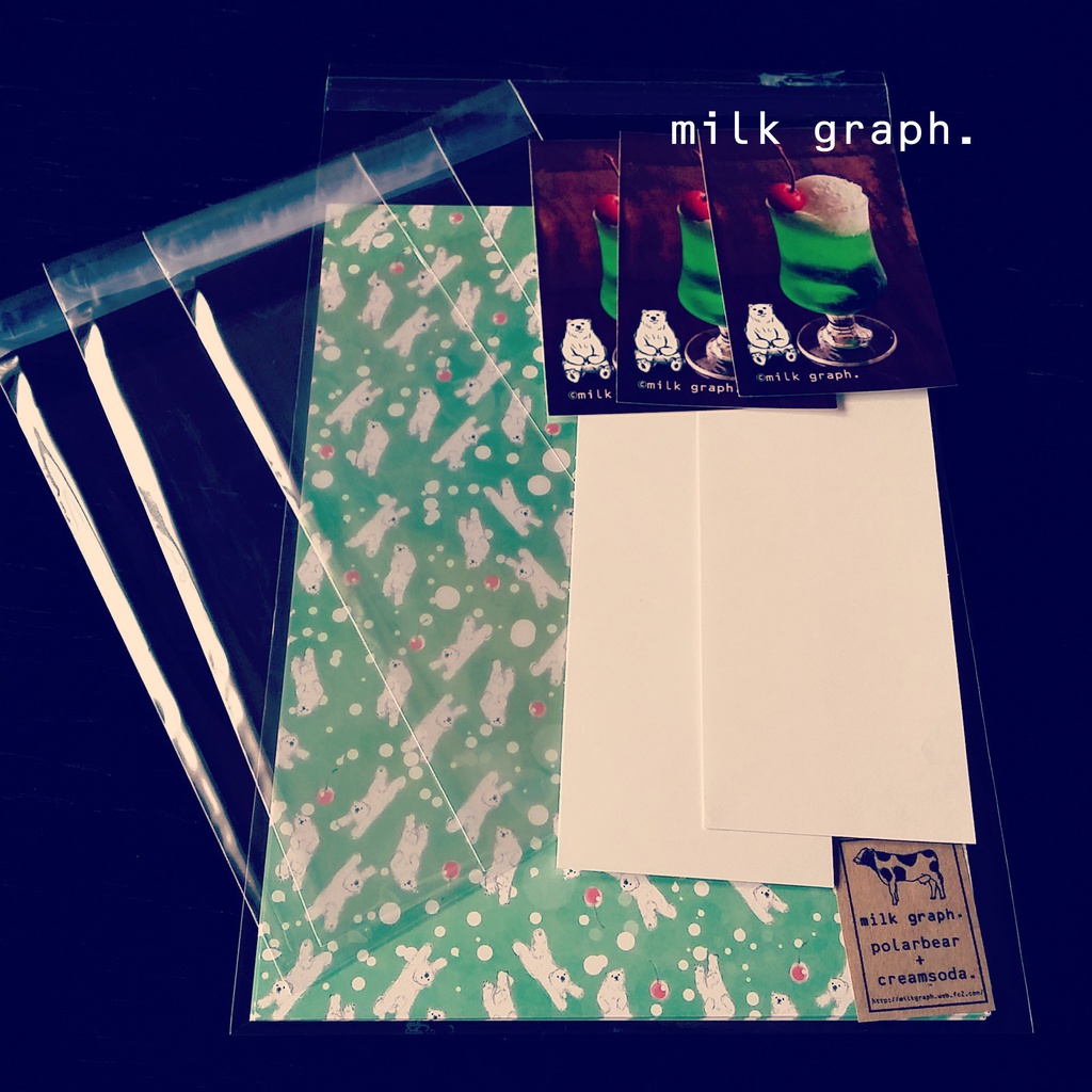 クリームソーダシロクマ(クリア) レターセット