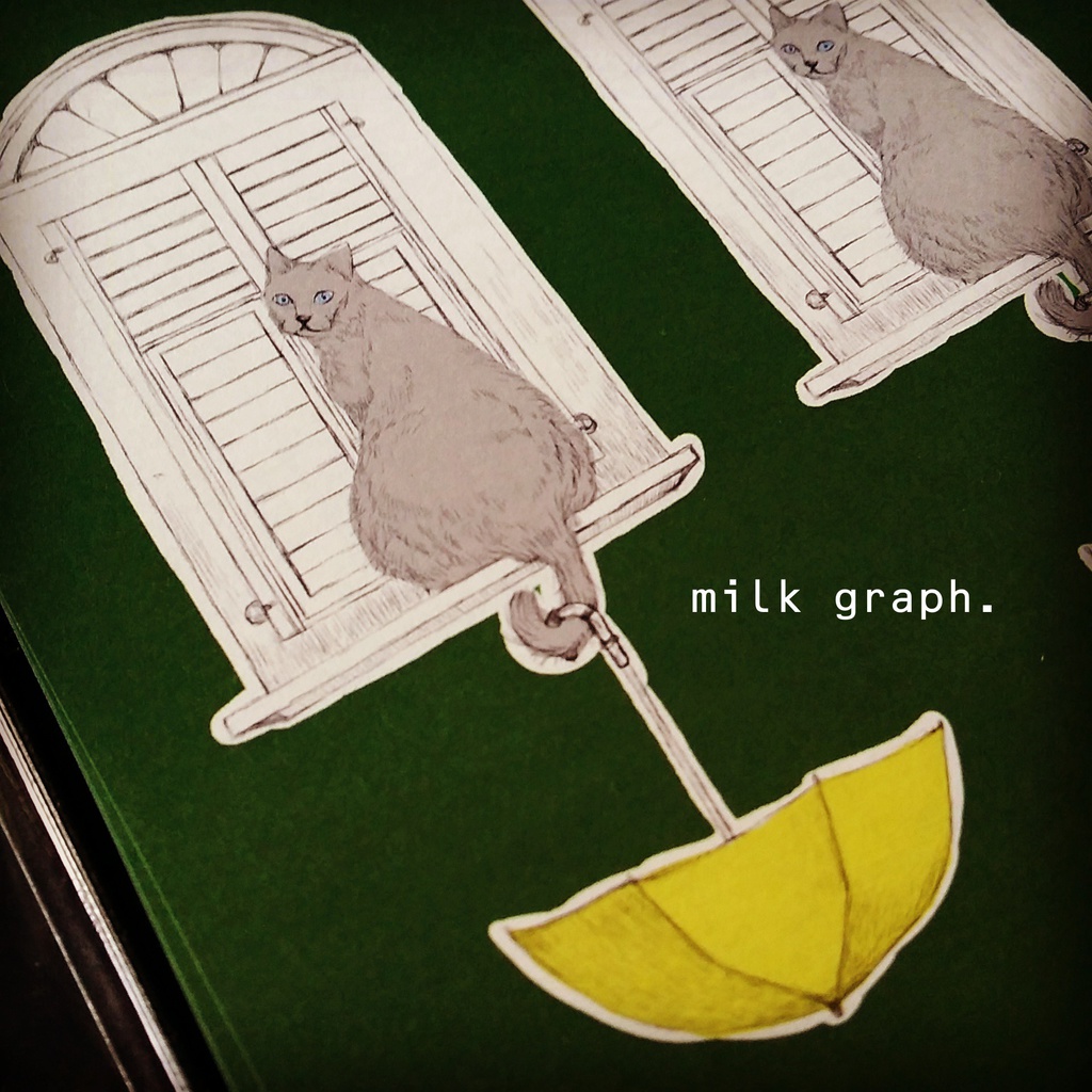 猫と多肉植物(クリア) レターセット