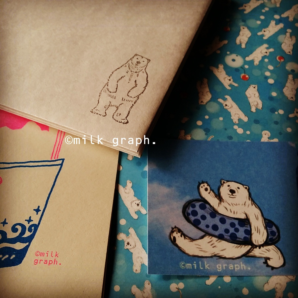 夏のレターセット(かき氷)