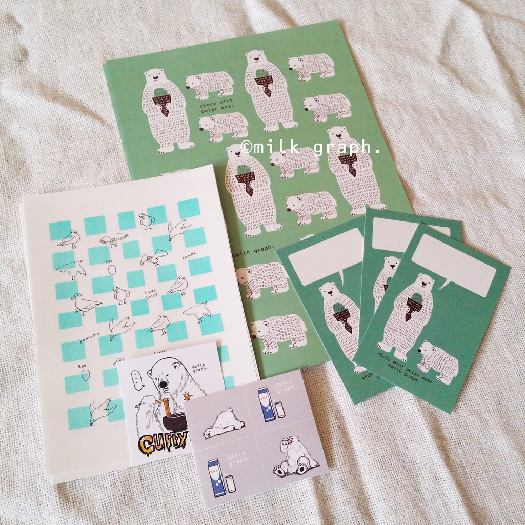 送料込【新作】チョコミント レターセット