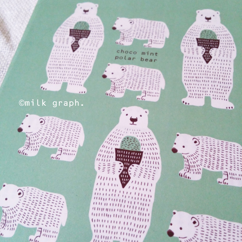 送料込【新作】チョコミント レターセット