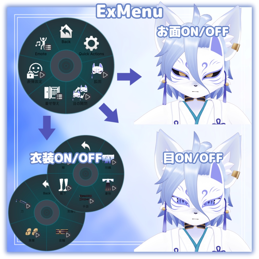 グウキ(日) -Guki(Day)-【VRChat用3Dアバター】