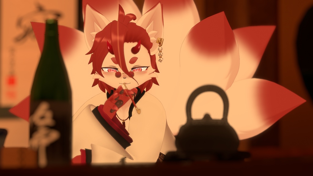 グウキ(夜) -Guki(Night)-【VRChat用3Dアバター】