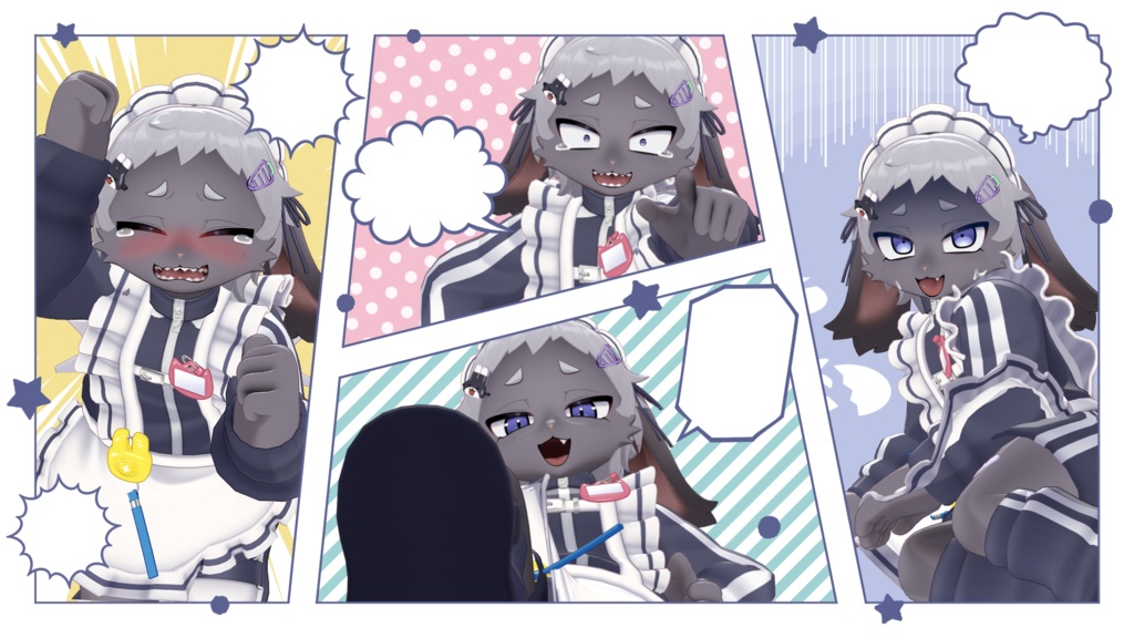 【📢セール中¥6,000→¥5,000】ヘッパー -Hepper-【VRChat用3Dアバター】