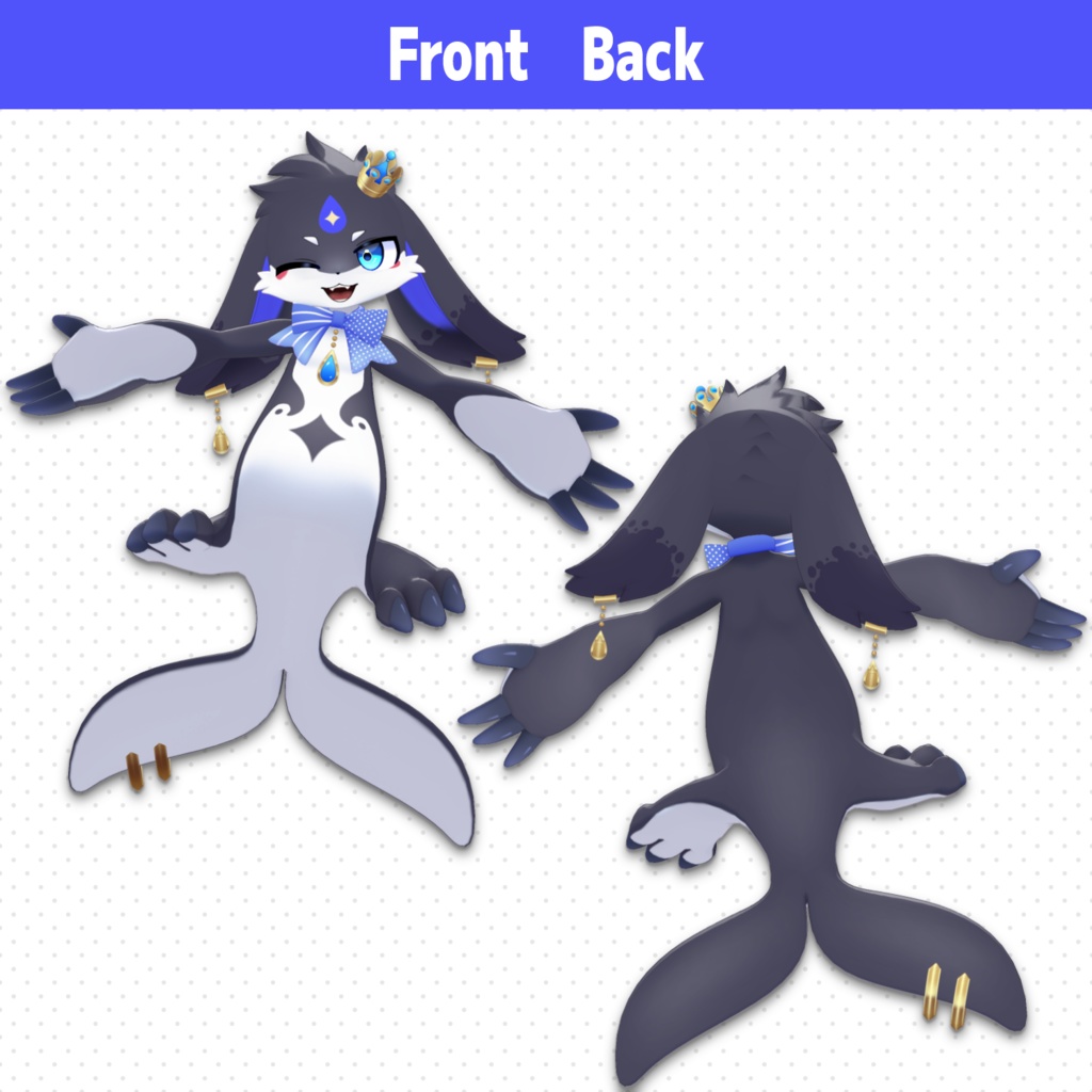 【販売記念セール¥5,000→¥4,000】アクアル -Aqual-【VRChat用3Dアバター】