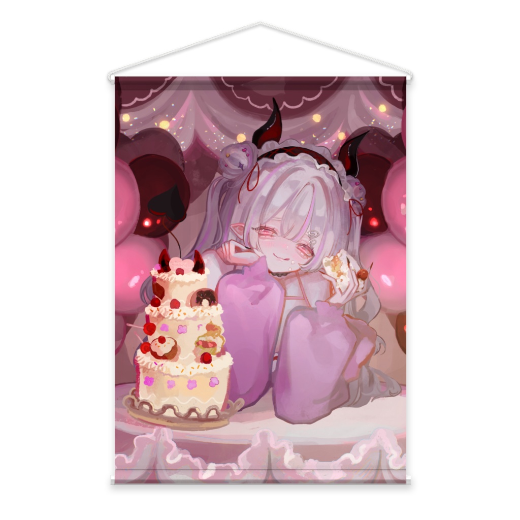 喰夢はむ お誕生日タペストリー