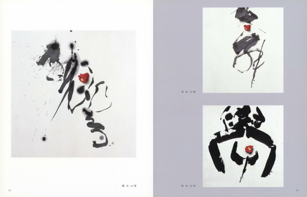 「黒彩」書家・岡庭呑石/画家・田村吉康 共作作品画集(2006)