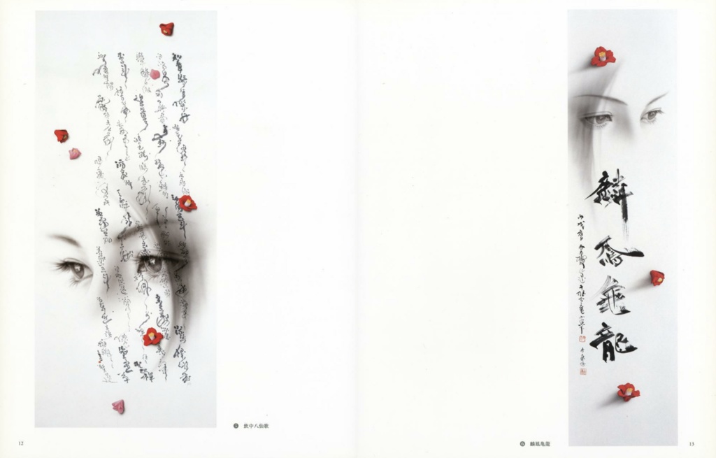 「黒彩」書家・岡庭呑石/画家・田村吉康 共作作品画集(2006)