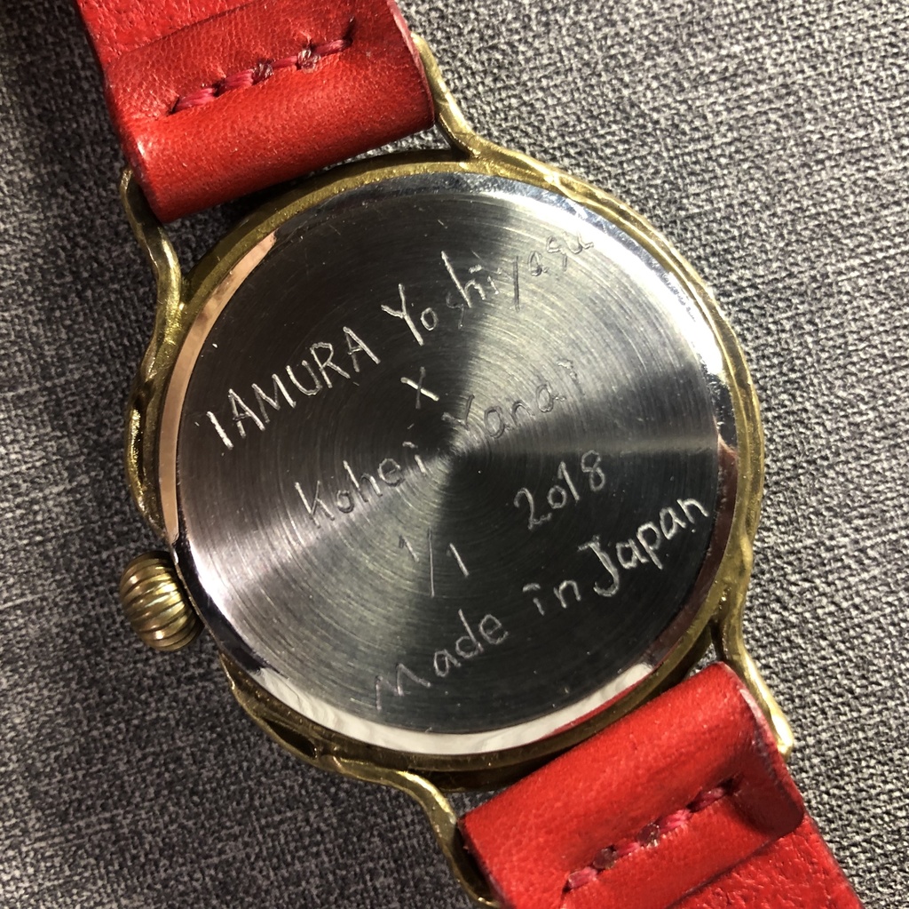 限定1個 アート文字盤 手作り腕時計 TAMURA Yoshiyasu x Kohei Yanai | Art Watches in A STORY TOKYO