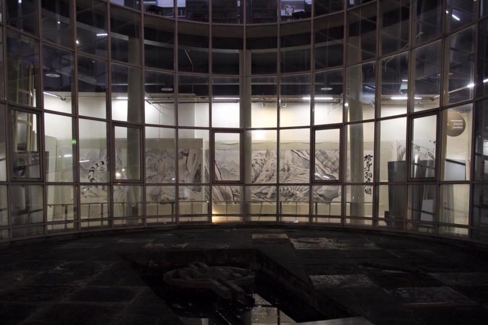 アングレーム国際漫画祭でのライブペイントのための下絵 鉛筆線画直筆素描 オリジナル1点