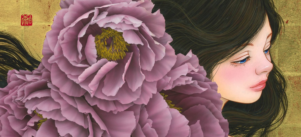 絵画「Fairy tale」のための下絵 鉛筆線画直筆素描 オリジナル1点