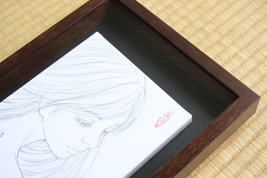 絵画「Fairy tale」のための下絵 鉛筆線画直筆素描 オリジナル1点