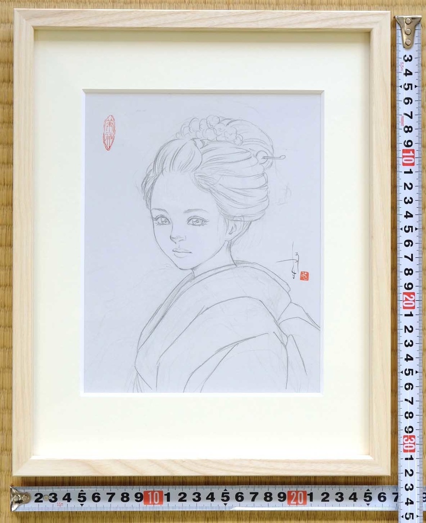 絵画「Connection」のための下絵 鉛筆線画直筆素描 オリジナル1点