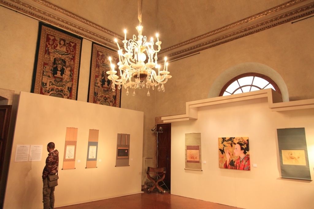 墨絵「恵光童子」のための下絵 鉛筆線画直筆素描 オリジナル1点