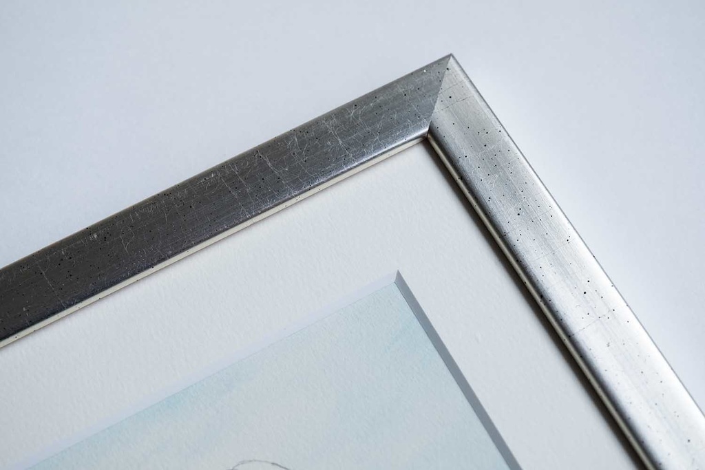 ポーランドにおける女性習作スケッチ 水彩画直筆素描 オリジナル1点