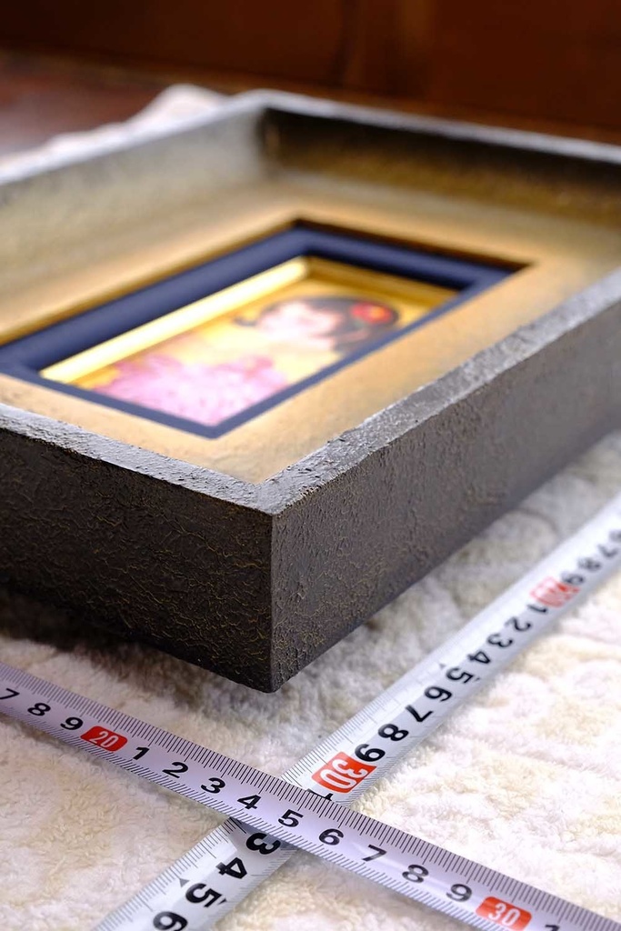 絵画「契花百菊」 ミニカンバスにアクリル・金箔 オリジナル1点 Painting “Keika Hyakukiku” – Acrylic and Gold Leaf on Mini Canvas – Original Work 회화 「계화백국(契花百菊)」 – 미니 캔버스에 아크릴・금박 – 오리지널 1점