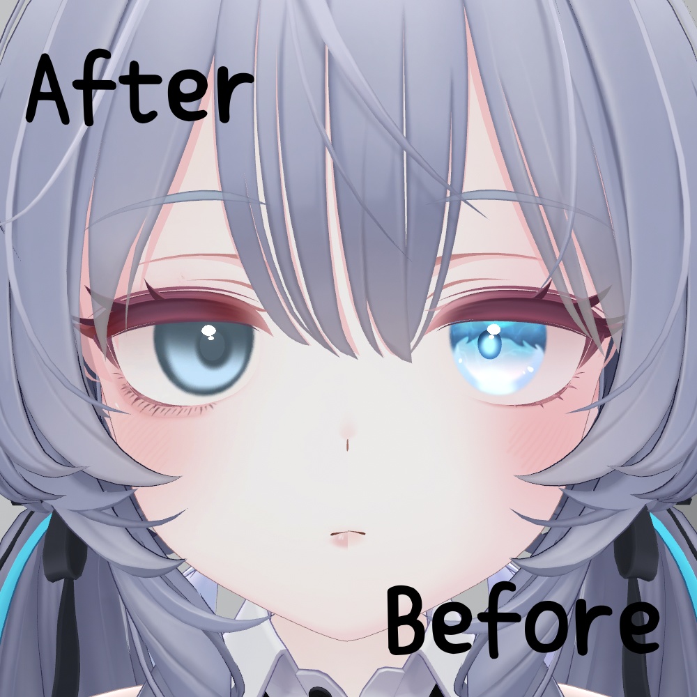 【ラムネ専用】Make up + Simple Eye texture【メイク&アイテクスチャ】