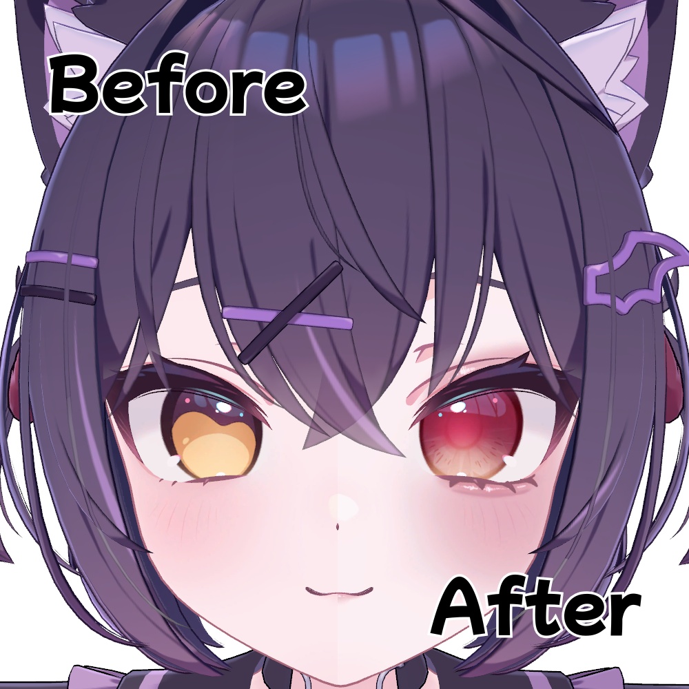 【ショコラ専用】Cherry face + ぷるるんEye texture【メイク&アイテクスチャ】