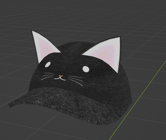 【無料】VRC想定　猫キャップ