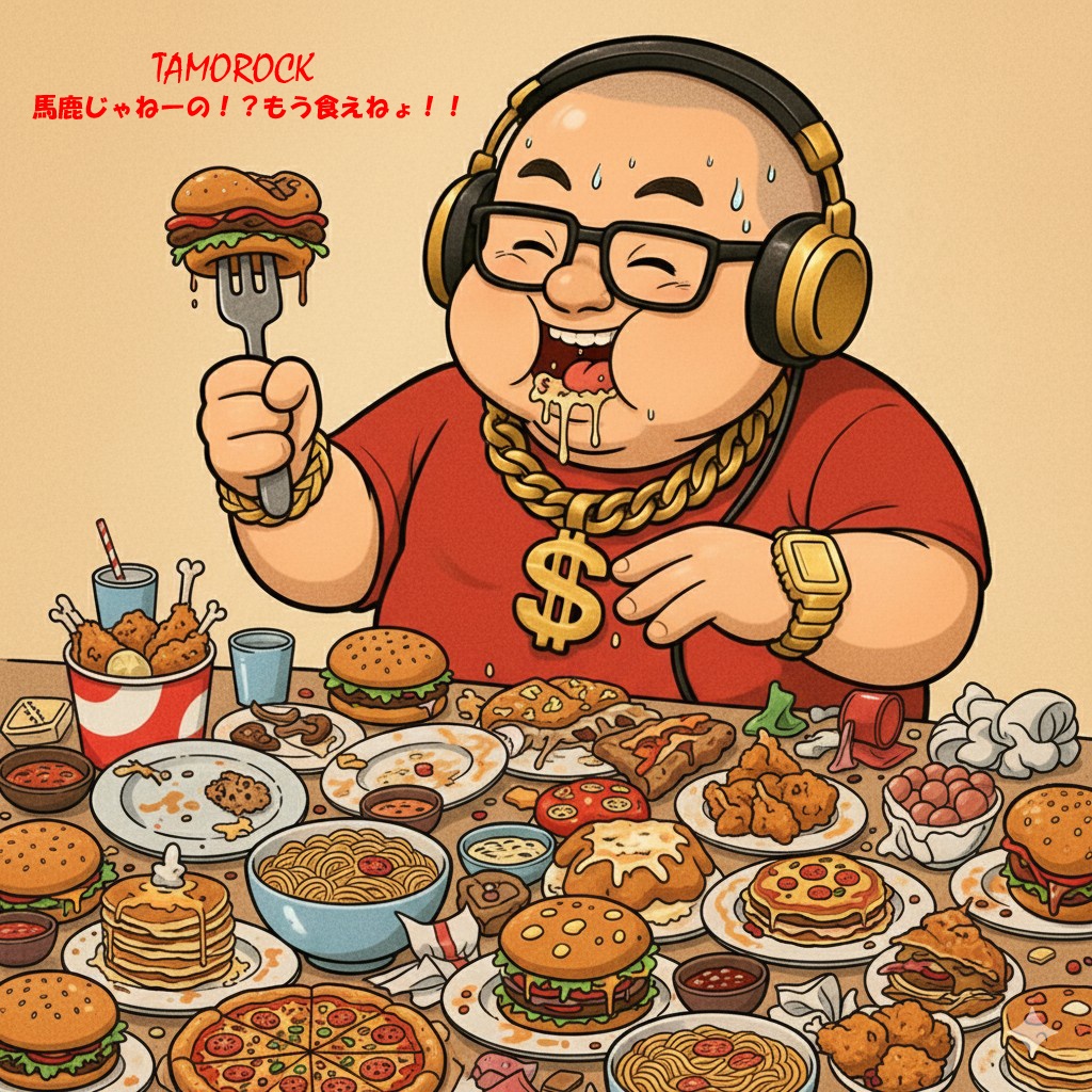 TAMOROCK「バカじゃねーの！？もう食えねぇよ！？」