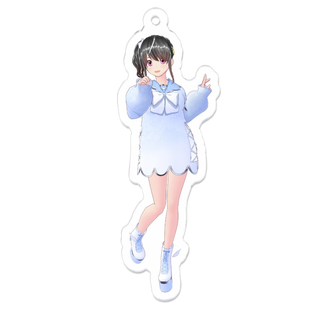 【2025誕生日記念グッズ】天使パル畑のアクリルキーホルダー　70×70ｍｍ