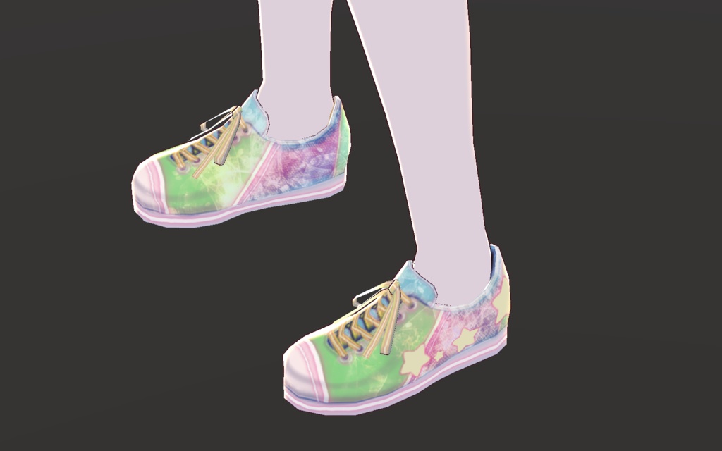 VRoid用・チアガール衣装一式(ピンク・ブルー)