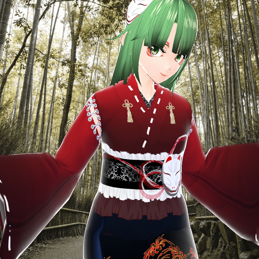 VRoid用・幻の着物セット〜夢幻お稲荷草子〜