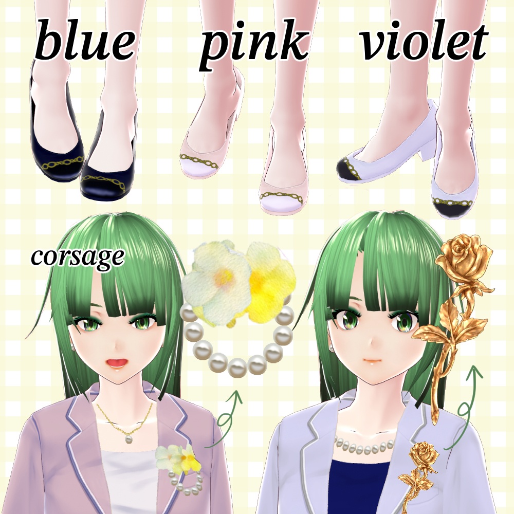 VRoid用・Pride〜スーツ3点セット〜