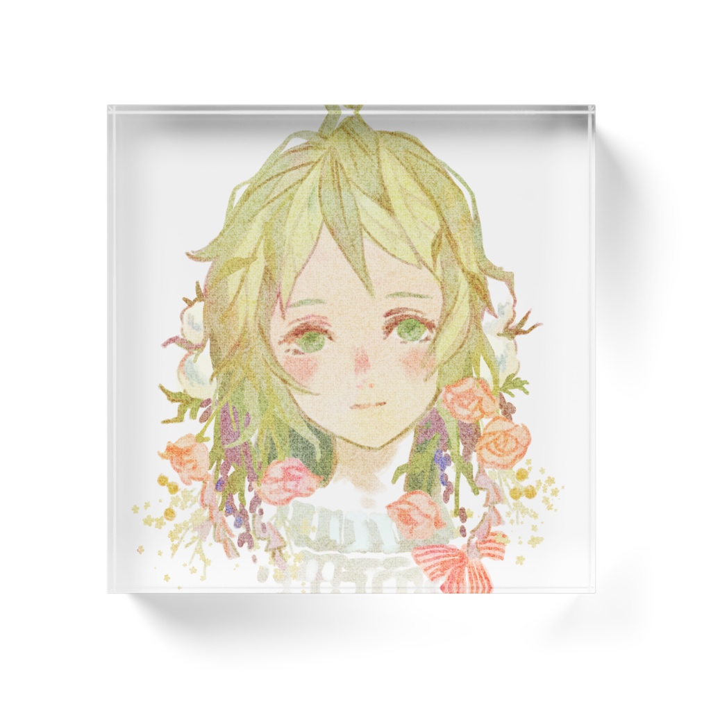 アクリルブロック 「Cararina」 ホワイトタイプ