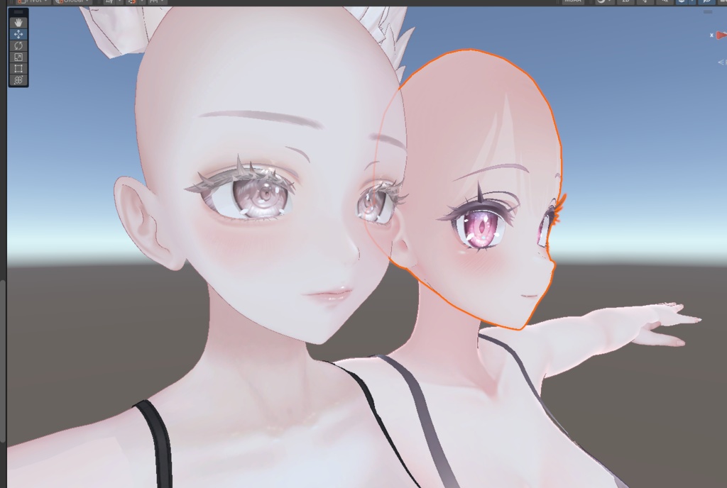 【検証用無料オープンベータ】非対応メイク適応キット【unity完結】