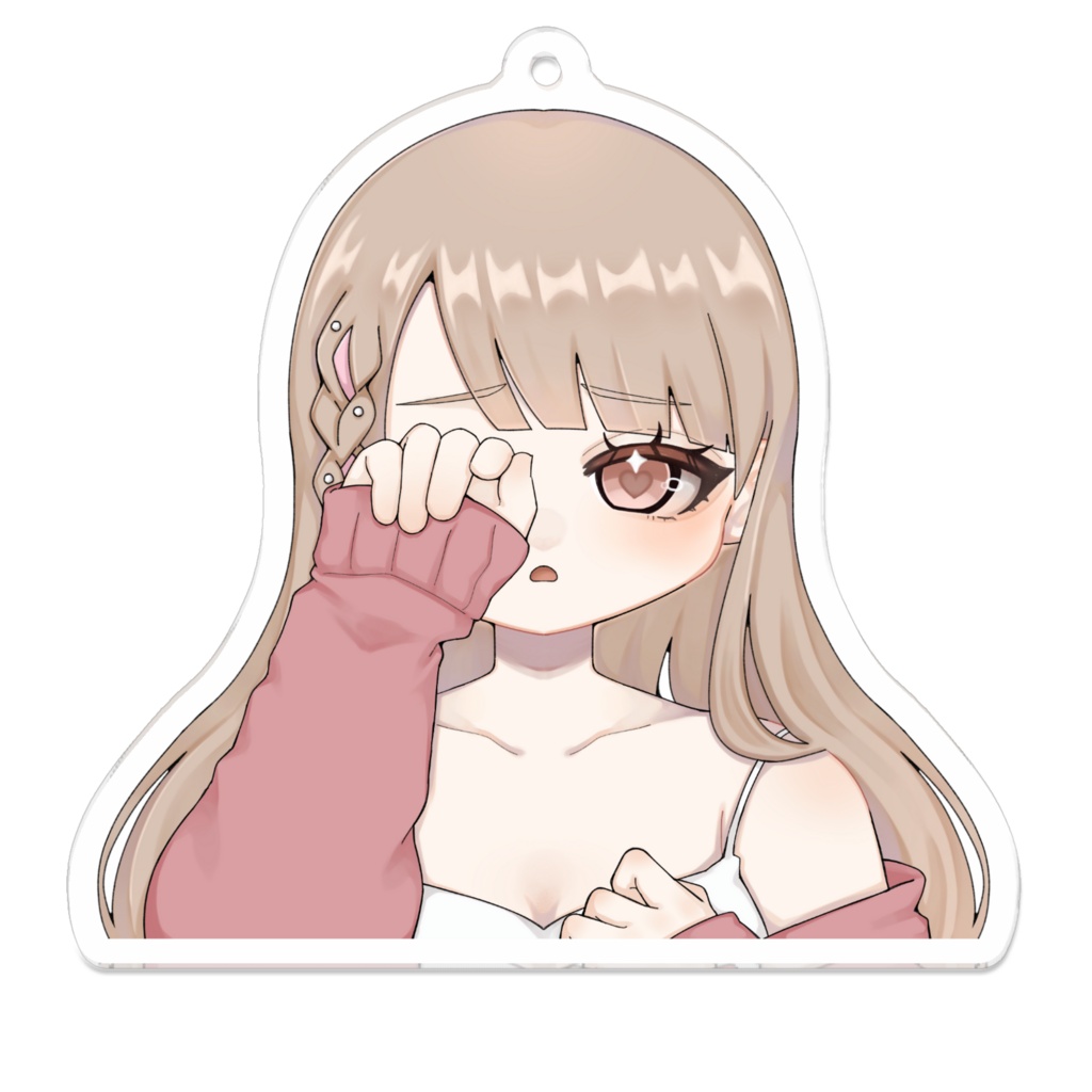 【アクリルキーホルダー】羽萌 冥。ねむねむ顔