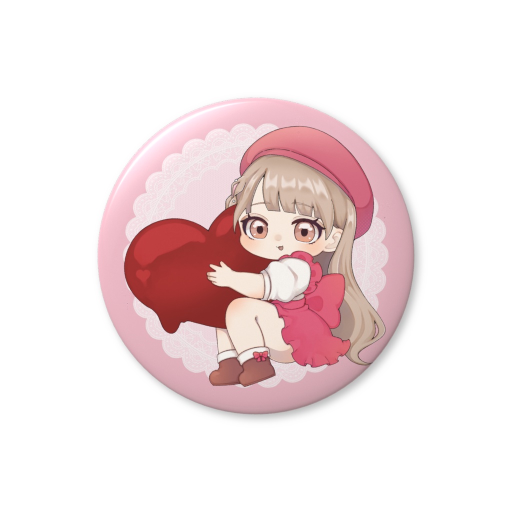 【缶バッチ】羽萌 冥。かわいいちびキャラ