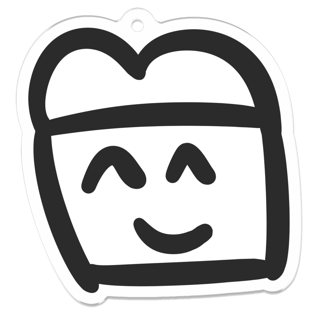 食パンくんアクリルキーホルダー