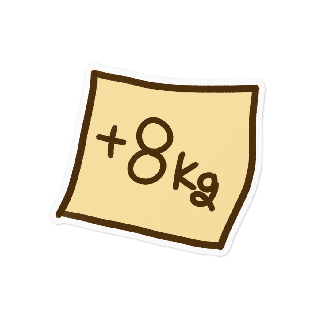 【カノラユ誕生日記念】+8キロステッカー