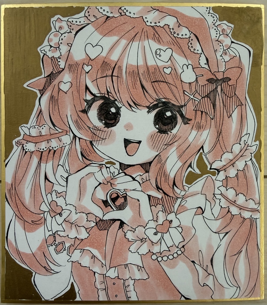 手描きイラスト　創作女の子