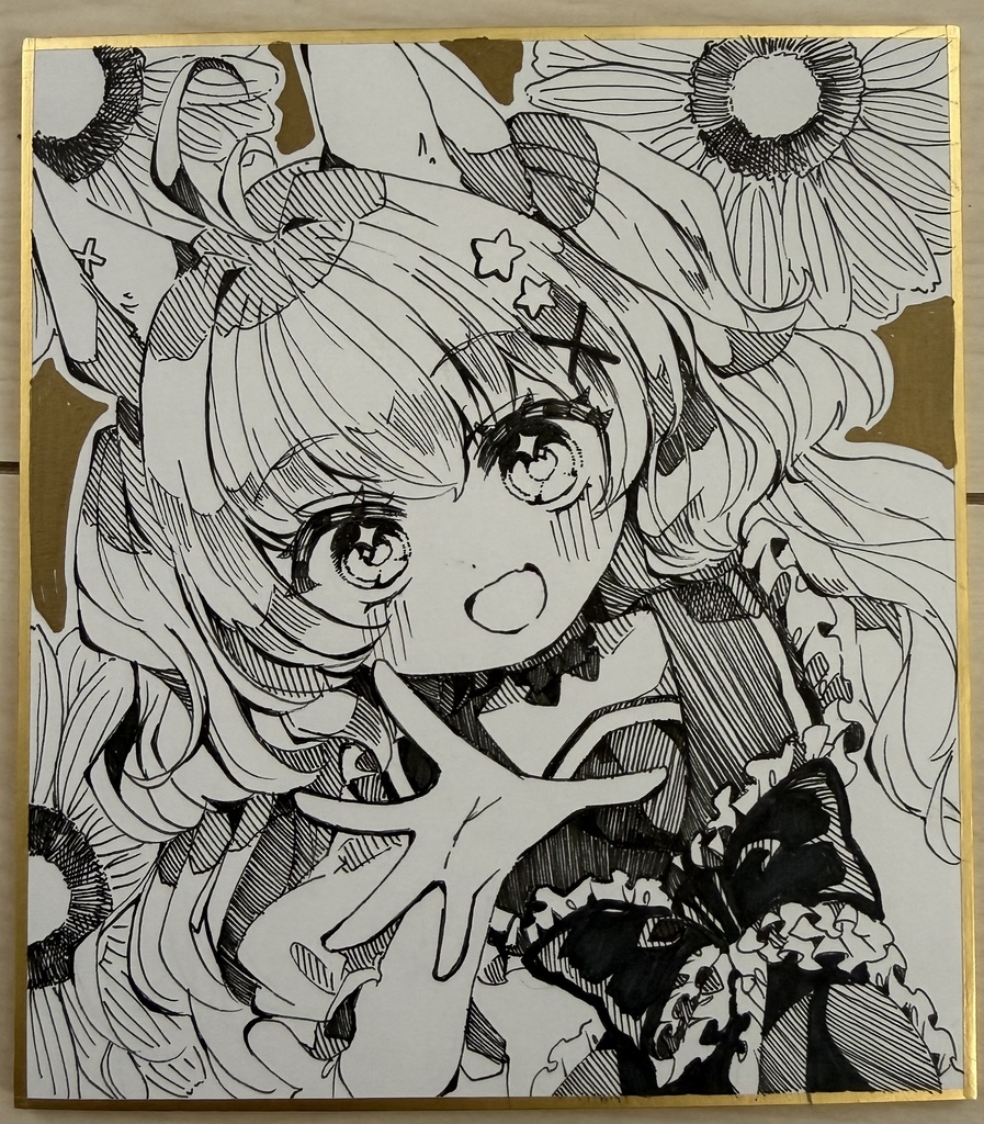 手描きイラスト　創作　女の子