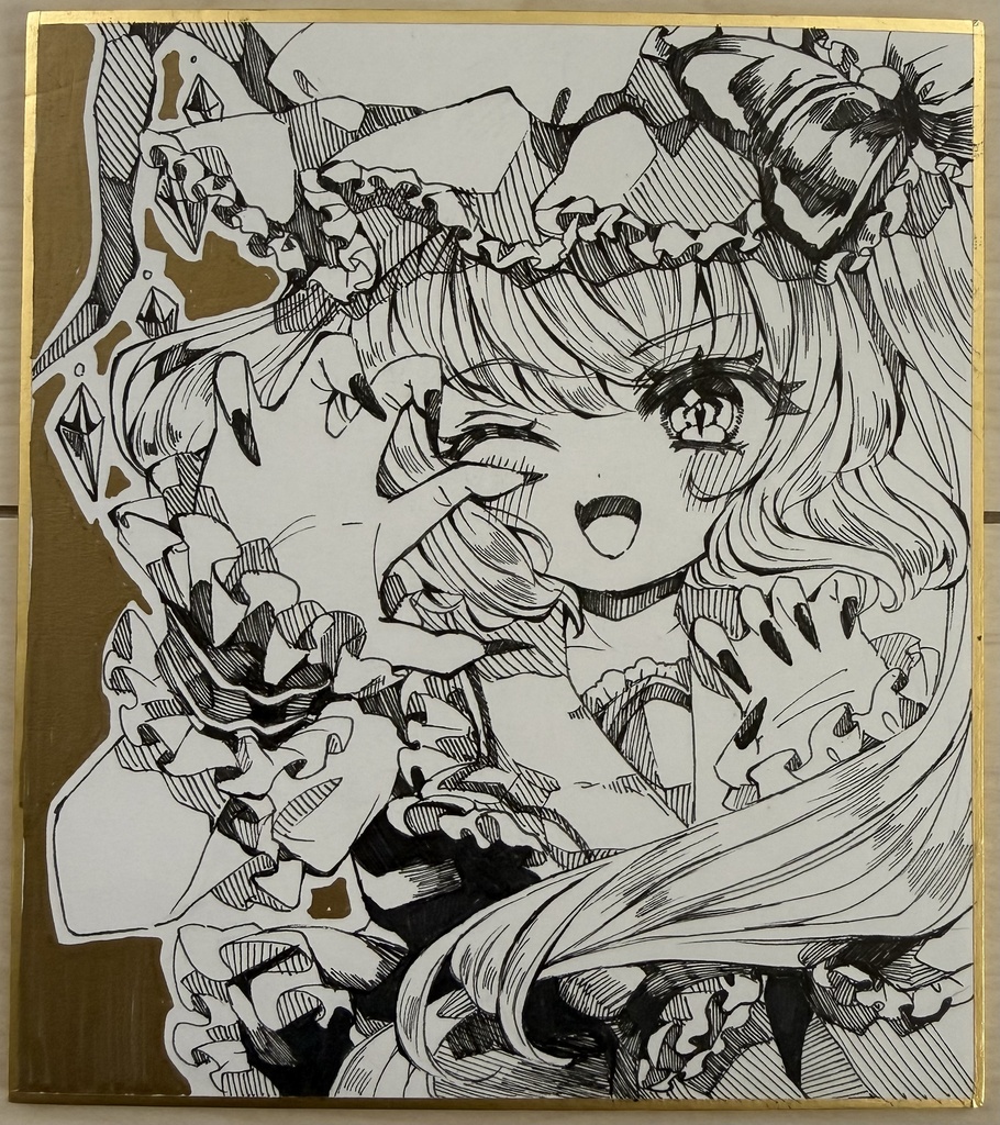 フランドールスカーレット　手描きイラスト