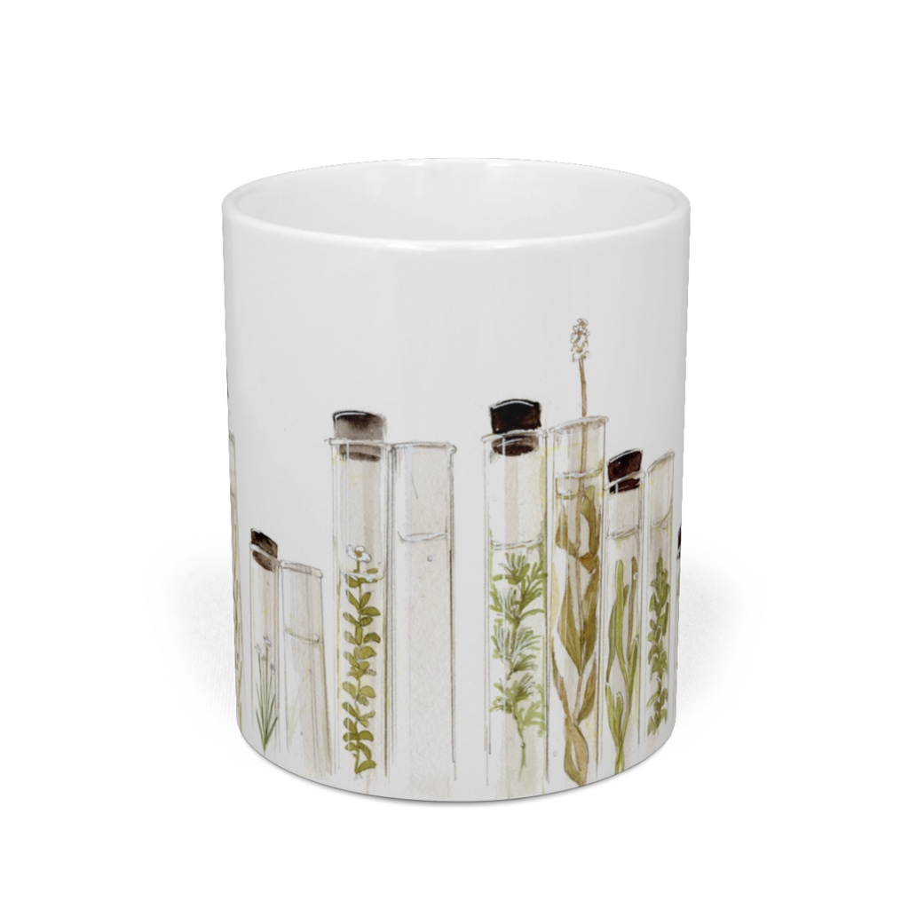 水草標本マグカップ