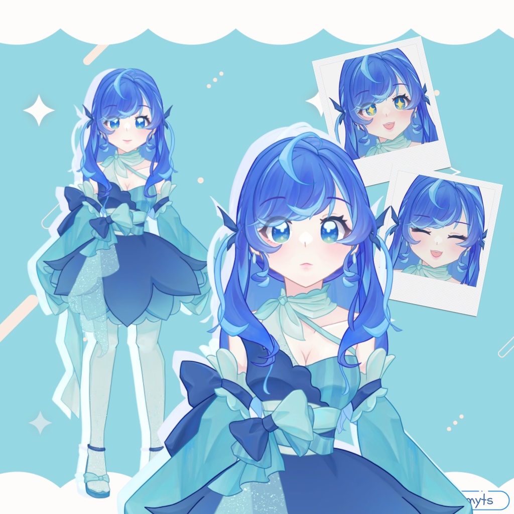 【限定1点】水色の女の子【VTS対応】