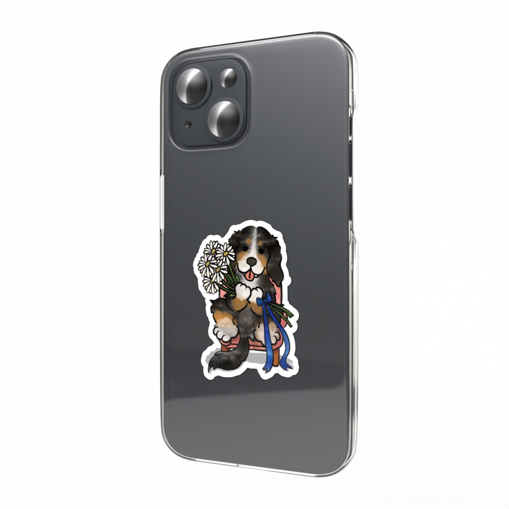 【オハナとボクたち】シリーズ/バーニーズマウンテンドッグステッカー(マーガレット)