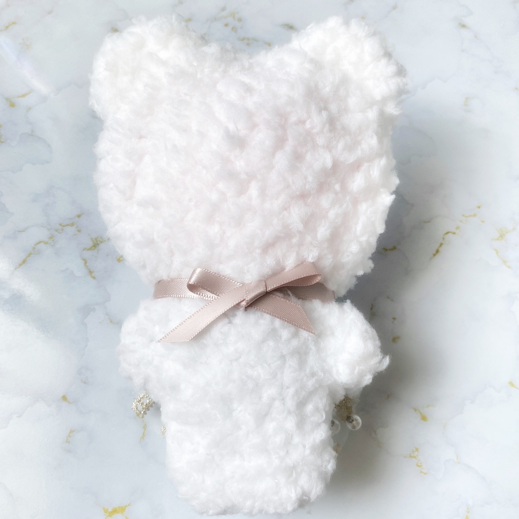 パールリボン⑅⃛ホワイト コスマス 着ぐるみ