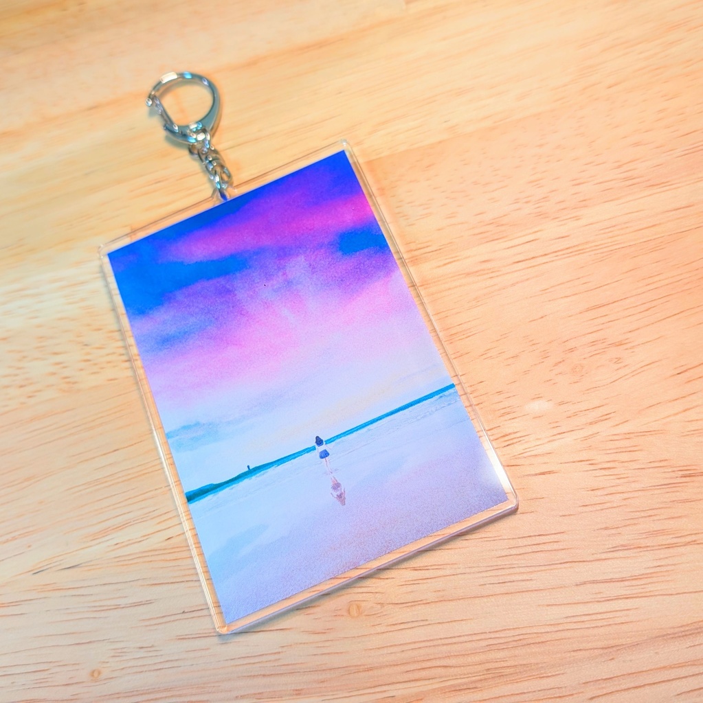 朝焼けのブルー｜アクリルキーホルダー