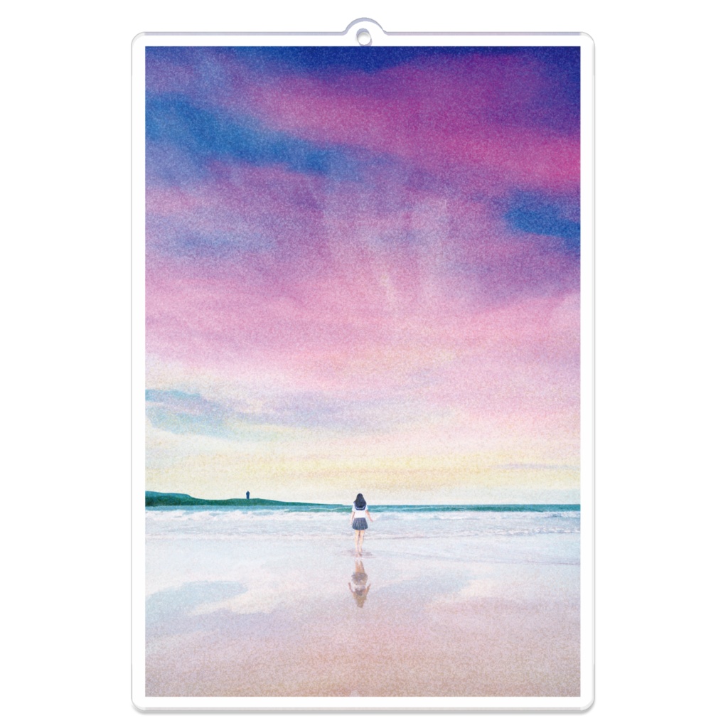 朝焼けのブルー｜アクリルキーホルダー