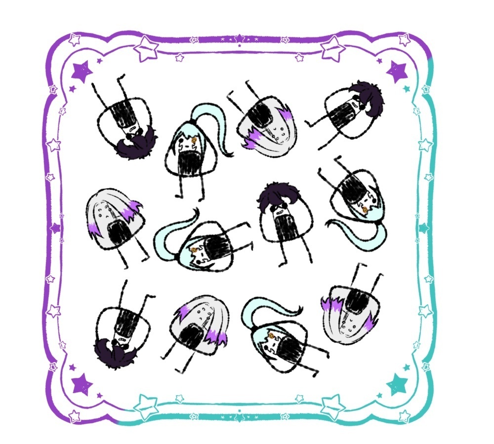 【拳杖6】おにぎりフレンズ ミニタオル<アベル様&アビス&ワース>