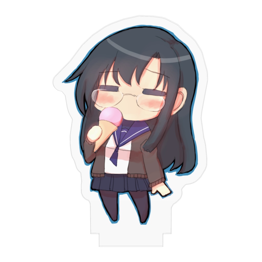 眼鏡っ娘 アクリルフィギュア